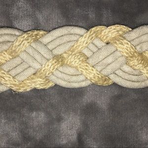 Nautical Cloth & Rope Jacket or waist belt beige M